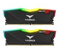 Модуль памяти для компьютера DDR4 32GB (2x16GB) 3200 MHz T-Force Delta Black RGB Team (TF3D432G3200HC16CDC01)