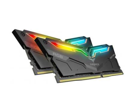 Модуль памяти для компьютера DDR4 32GB (2x16GB) 3200 MHz T-Force Night Hawk RGB Black Team (TF1D432G3200HC16CDC01)