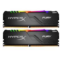 Модуль памяти для компьютера DDR4 64GB (2x32GB) 3600 MHz HyperX Fury RGB Black Kingston (HX436C18FB3AK2/64)