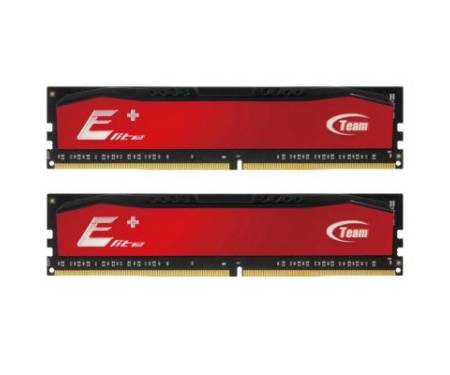Модуль памяти для компьютера DDR4 16GB (2x8GB) 2400 MHz Elite Plus Red Team (TPRD416G2400HC16DC01)