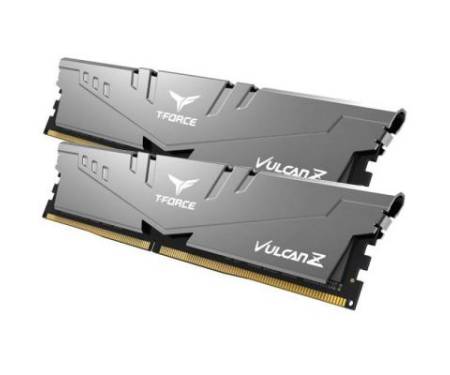 Модуль памяти для компьютера DDR4 16GB (2x8GB) 2666 MHz T-Force Vulcan Z Gray Team (TLZGD416G2666HC18HDC01)