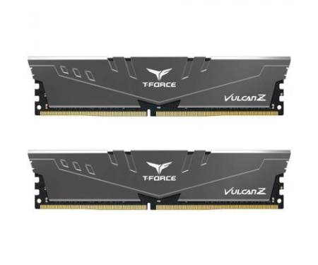 Модуль памяти для компьютера DDR4 16GB (2x8GB) 2666 MHz T-Force Vulcan Z Gray Team (TLZGD416G2666HC18HDC01)
