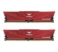 Модуль памяти для компьютера DDR4 16GB (2x8GB) 3000 MHz T-Force Vulcan Z Red Team (TLZRD416G3000HC16CDC01)