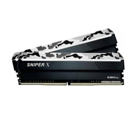 Модуль памяти для компьютера DDR4 16GB (2x8GB) 3200 MHz Sniper X G.Skill (F4-3200C16D-16GSXWB)