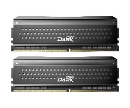 Модуль памяти для компьютера DDR4 16GB (2x8GB) 3200 MHz Dark Pro Black/Gray Team (TDPGD416G3200HC14ADC01)
