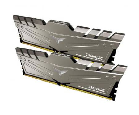 Модуль памяти для компьютера DDR4 16GB (2x8GB) 3200 MHz T-Force Dark Z Gray Team (TDZGD416G3200HC16CDC01)