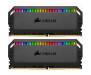 Модуль памяти для компьютера DDR4 16GB (2x8GB) 3600 MHz Dominator Platinum RGB Black CORSAIR (CMT16GX4M2C3600C18)