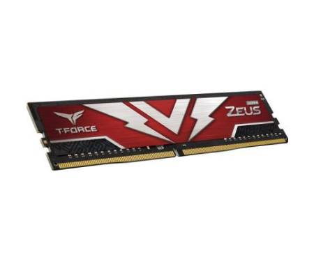 Модуль памяти для компьютера DDR4 16GB (2x8GB) 3000 MHz T-Force Zeus Red Team (TTZD416G3000HC16CDC01)
