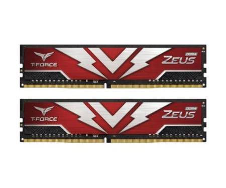 Модуль памяти для компьютера DDR4 16GB (2x8GB) 3200 MHz T-Force Zeus Red Team (TTZD416G3200HC20DC01)