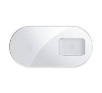 Беспроводное зарядное устройство Baseus Simple 2-in-1 Wireless Charger Pro Edition White (WXJK-C02)