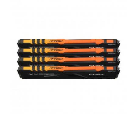 Модуль памяти для компьютера DDR4 128GB (4x32GB) 3200 MHz HyperX Fury RGB Kingston (HX432C16FB3AK4/128)