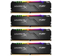 Модуль памяти для компьютера DDR4 128GB (4x32GB) 3200 MHz HyperX Fury RGB Kingston (HX432C16FB3AK4/128)