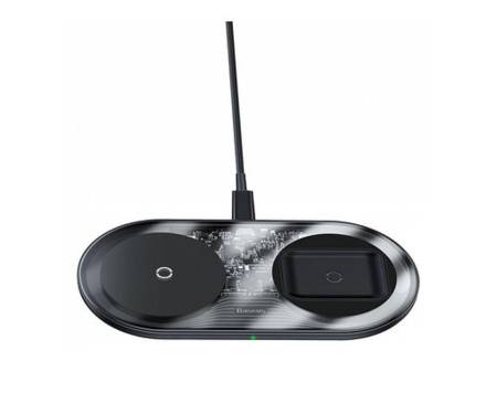 Беспроводное зарядное устройство Baseus Simple 2-in-1 Wireless Charger Pro Edition Transparent (WXJK-CA02)