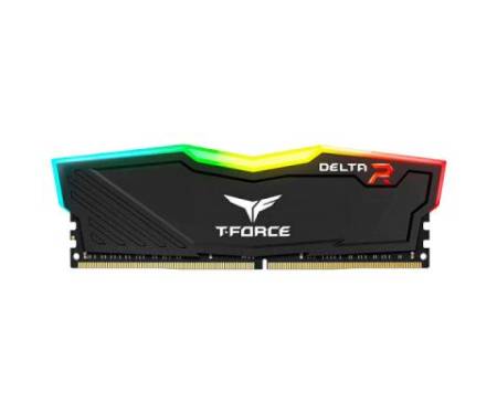 Модуль памяти для компьютера DDR4 8GB 2666 MHz T-Force Delta Black RGB Team (TF3D48G2666HC15B01)
