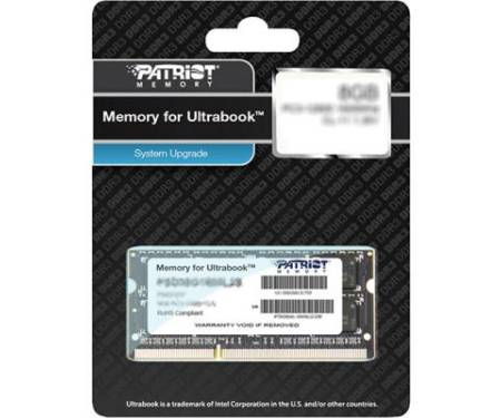 Модуль памяти для ноутбука SoDIMM DDR3L 4GB 1600 MHz Patriot (PSD34G1600L2S)