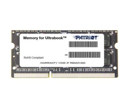Модуль памяти для ноутбука SoDIMM DDR3L 4GB 1600 MHz Patriot (PSD34G1600L2S)