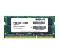 Модуль памяти для ноутбука SoDIMM DDR3 8GB 1600 MHz Patriot (PSD38G16002S)