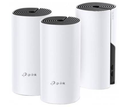 Точка доступа Wi-Fi TP-Link DECO E4 3 pcs AC1200, 2xFE LAN/WAN, MESH, MU-MIMO, Beamformi (DECO-E4-3-PACK)