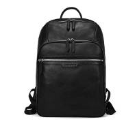 Рюкзак Bostanten Leather Backpack 15,6 Laptop Travel College Bag Black