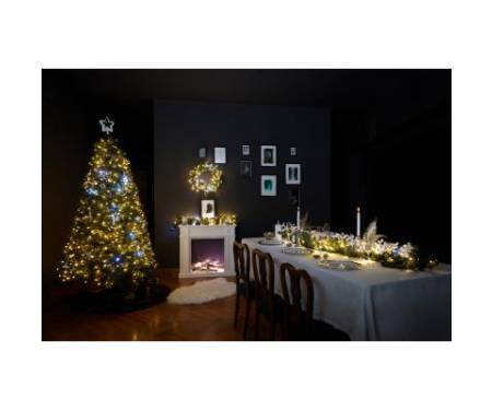 Гирлянда Twinkly Smart LED Strings AWW 250, BT + WiFi, Gen II, IP44, кабель ч (TWS250GOP-BEU)