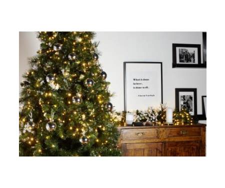 Гирлянда Twinkly Smart LED Strings AWW 400, BT + WiFi, Gen II, IP44, кабель ч (TWS400GOP-BEU)