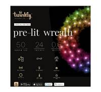 Гирлянда Twinkly Cluster RGBW 50 на еловом веночке (TWR050SPP-BEU)