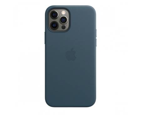 Чехол для Apple iPhone 12/12 Pro Leather Case with MagSafe Baltic Blue Copy
