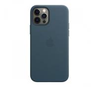 Чехол для Apple iPhone 12/12 Pro Leather Case with MagSafe Baltic Blue Copy