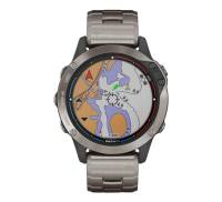 Смарт-часы Garmin quatix 6 Titanium Grey with Titanium Band (010-02158-95)