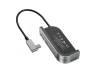 Адаптер Hub Baseus Bend Angle Multifunctional Type-C HUB Converte Space Gray (CAHUB-CWJ0G)