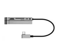 Адаптер Hub Baseus Bend Angle Multifunctional Type-C HUB Converte Space Gray (CAHUB-CWJ0G)