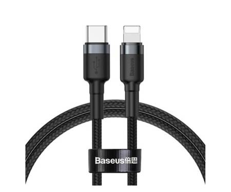 Кабель Baseus Cafule Cable Type-C to iP PD 18W 1m Gray/Black