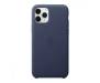 Чехол для Apple iPhone 11 Pro Leather Case Midnight Blue Copy