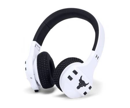 Наушники JBL Under Armour Project Rock Sport Wireless Train White (UAROCKOEBTBLMAM)