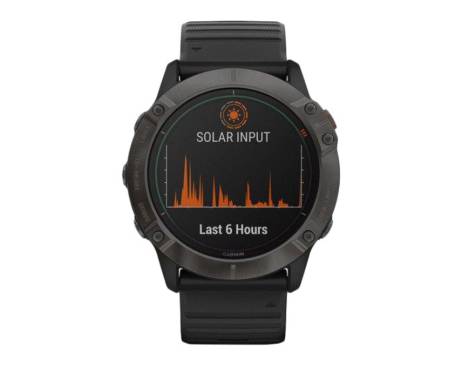 Спортивные часы Garmin Fenix 6X Pro Solar Titanium Carbon Grey DLC with Black Band (010-02157-21)
