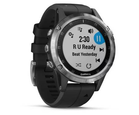 Спортивные часы Garmin fenix 5 Plus Silver with Black Band (010-01988-11)