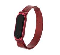 Ремешок для браслета Xiaomi Mi Band 5 Milanese Red