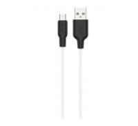 Кабель Hoco X21 Plus Silicone Micro 1М White-Black