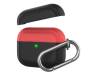 Чехол для Airpods Pro AhaStyle Silicone Duo Case Black/Red (AHA-0P400-BBR)