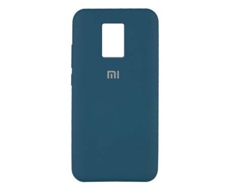 Чехол для Xiaomi Redmi Note 9 Silicone case Deep Lake Blue