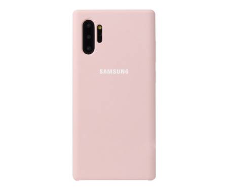 Чехол для Samsung Note 10 Plus Silicone case Pink Sand