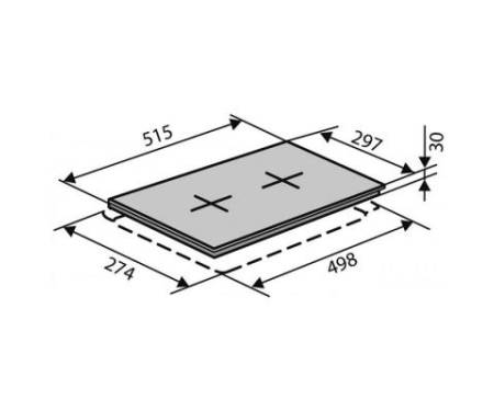 Варочная поверхность VENTOLUX HG320 EES (INOX) 3 (HG320EES(INOX)3)