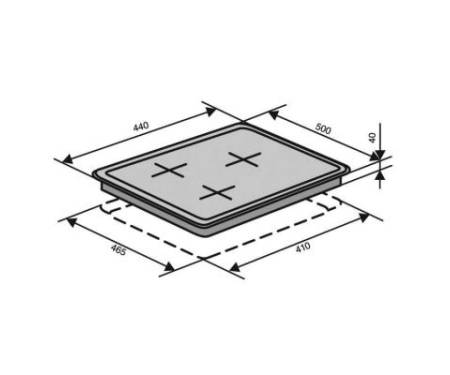 Варочная поверхность VENTOLUX HG640-G1 EES 45 (X) (HG640-G1EES45(X))