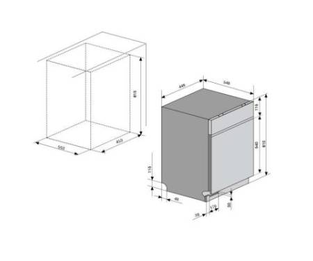 Посудомоечная машина VENTOLUX DW 4509 4M NA