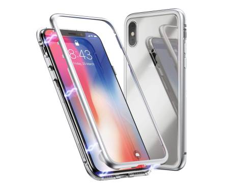 Чехол для Apple iPhone Xs Max Metall Magnetic Case Grey