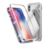 Чехол для Apple iPhone Xs Max Metall Magnetic Case Grey