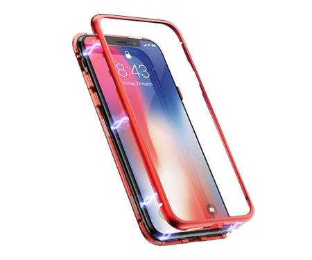 Чехол для Apple iPhone XR Metall Magnetic Case Red