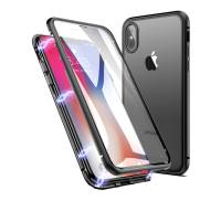 Чехол для Apple iPhone XR Metall Magnetic Case Black