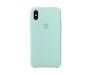 Чехол для Apple iPhone X Silicone Case Marine Green Lux Copy