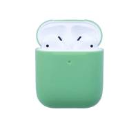 Чехол для Airpods Silicone case Ultra Thin Greylish Green